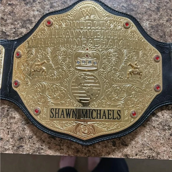 Kids Size WWE World Heavyweight Championship Belt (Shawn Michaels Nameplate) - Picture 1 of 6